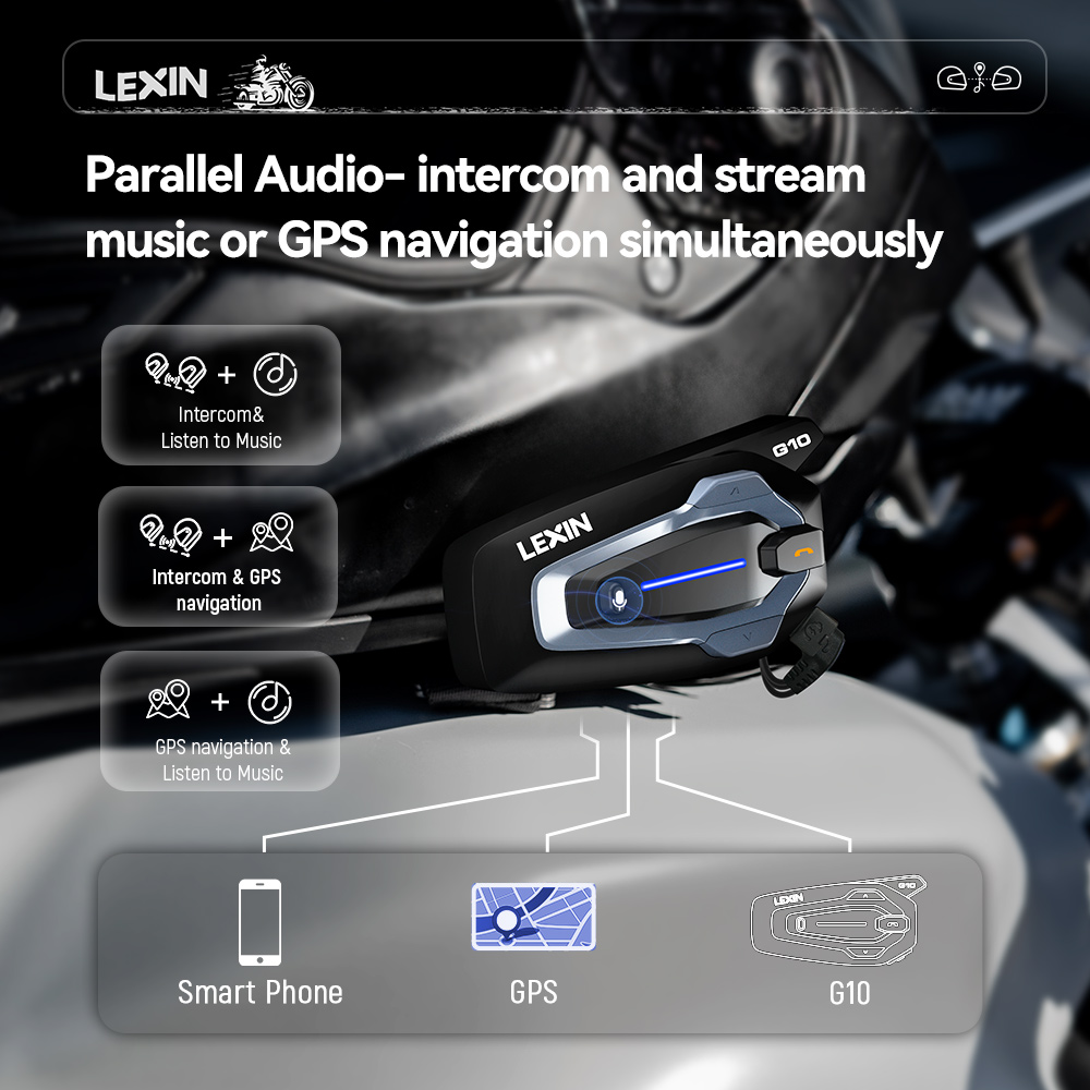 NEW-LEXIN G10 Motorcycle Helme - Universal Motorcycle Helmet Intercom Headset recension och pris