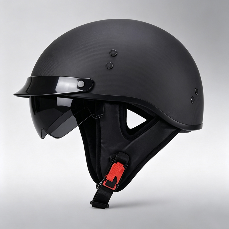 Carbon Fiber Motorcycle Half H - Carbon Fiber Lightweight Motorcycle Helmet recension och pris