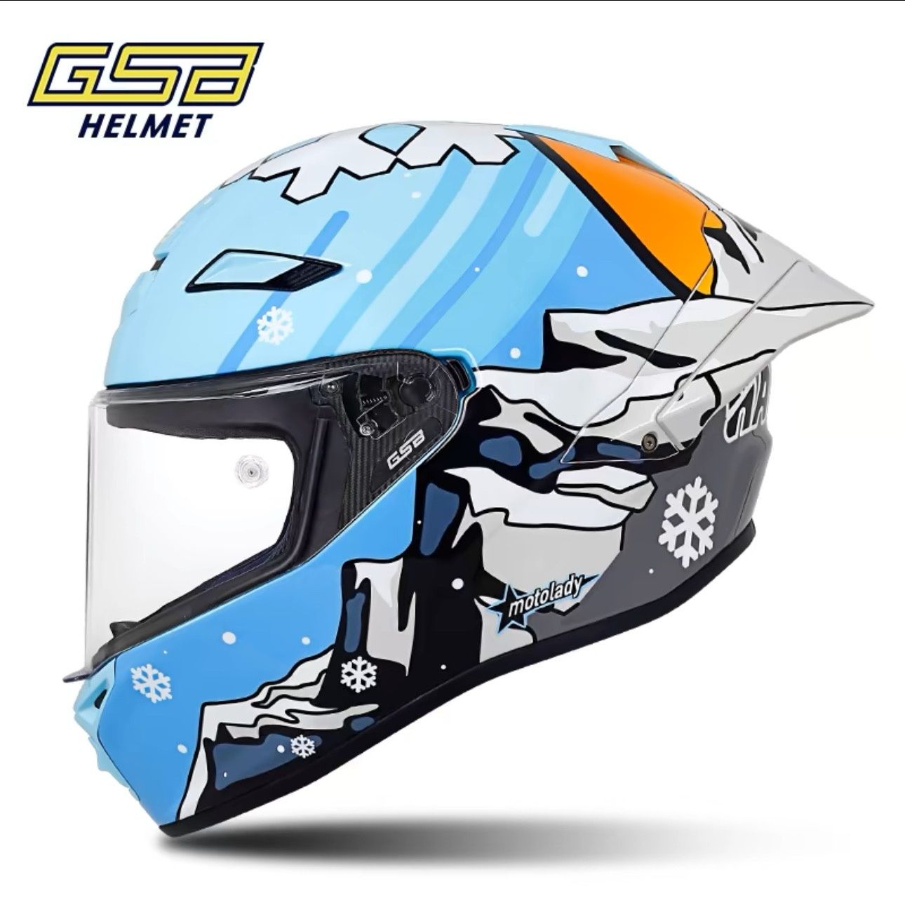 GSB Carbon Fiber Helmet RC5 Mo - Carbon Fiber Lightweight Motorcycle Helmet recension och pris