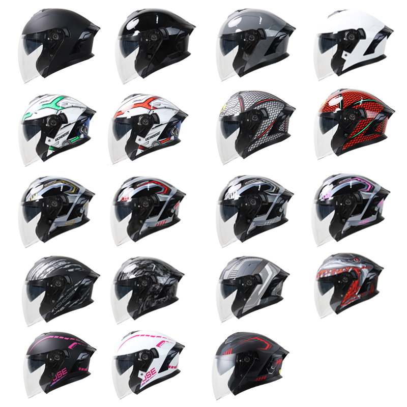 715-Motorcycle Dual Visor Flip - Dual Visor Motorcycle Racing Helmet recension och pris