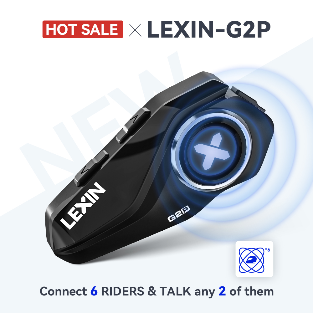 Lexin G2P Motorcycle Intercom  - Full Face Motorcycle Helmet With Bluetooth recension och pris