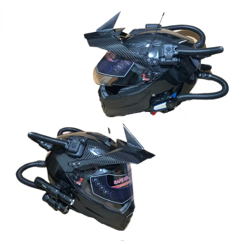 Retro Helmet Motorcycle Off-ro - Full Face Motorcycle Helmet With Bluetooth recension och pris